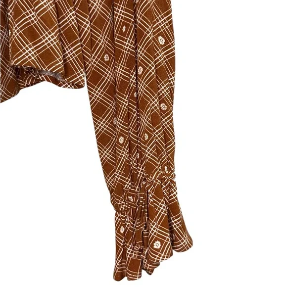 Jolt Plaid Long Sleeve crop top size XLJ - Picture 6 of 6